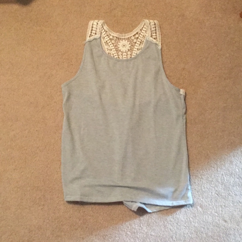Gray Striped Tank
